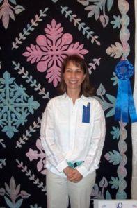 A pretty blue ribbon at the Glendale Quilt Show many years ago!
