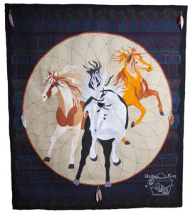 I dream of wild horses full quilt dream catcher show quilting