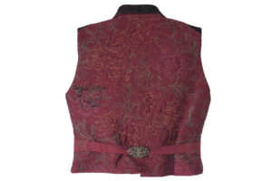 dragon storm back dupioni quilted vest