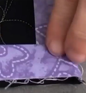 mitered binding corners tutorial