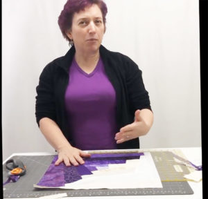 wonky log cabin block tutorial