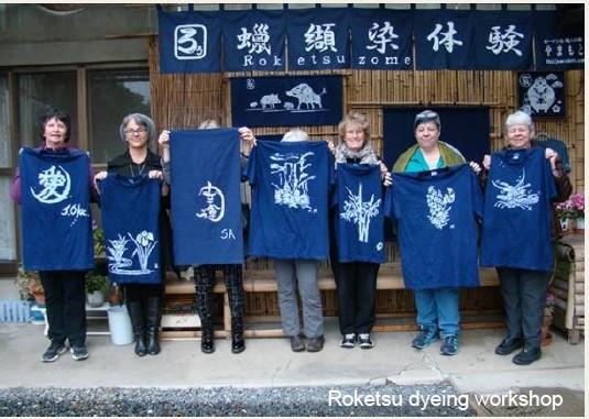 textile tour of japan roketsu dyeing workshop