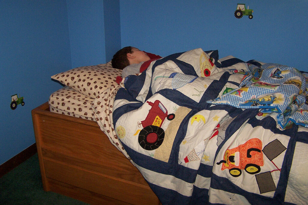 tony quilt loved tranportation