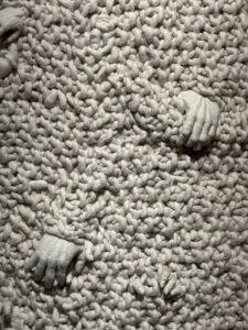 textile felting art of hands