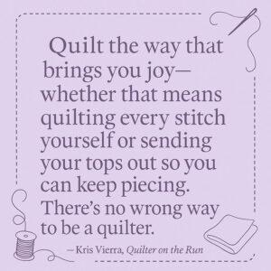 quilting joy quote