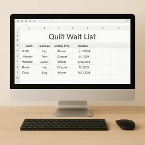 computer screen of wait list programs