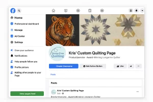 mmockup of my facebook business page