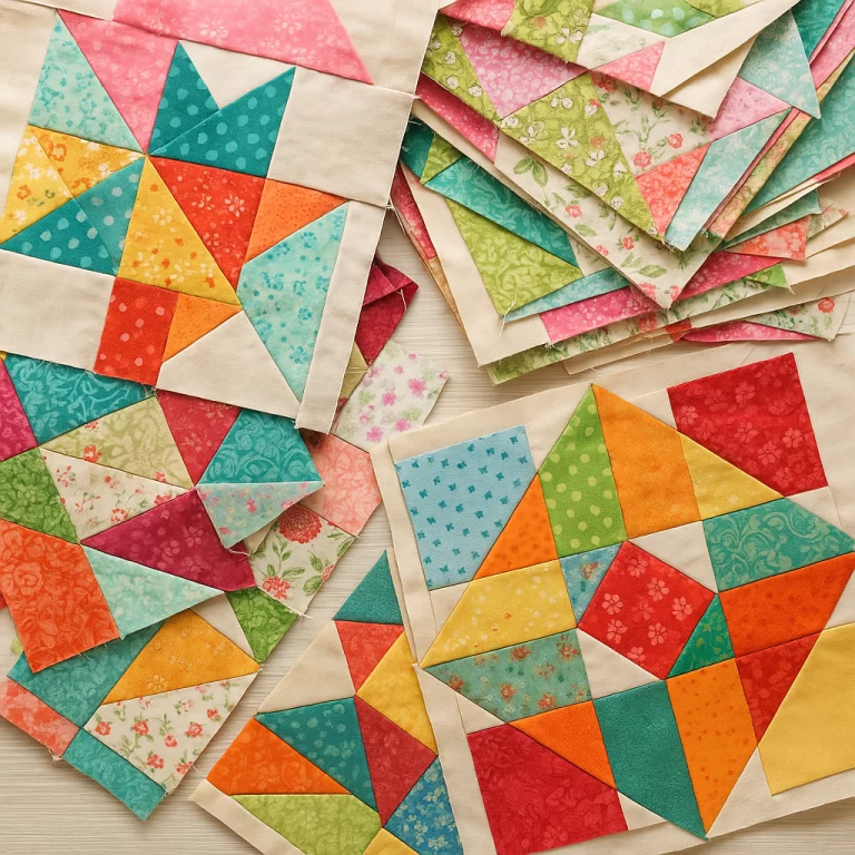 pile of unfinished quilt blocks ufos