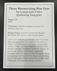 those mesmerizing blue eyes quilt houston