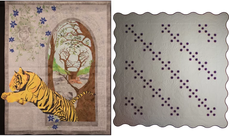 tiger with insanity quilt