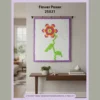 flower power hexagon wall hanging