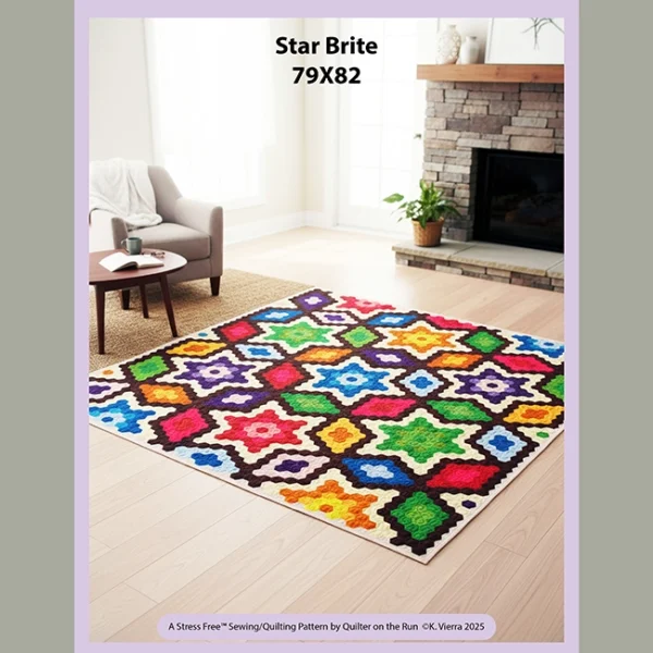star brite hexagon bed quilt