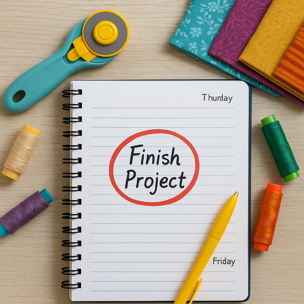 calendar and quilting fabric