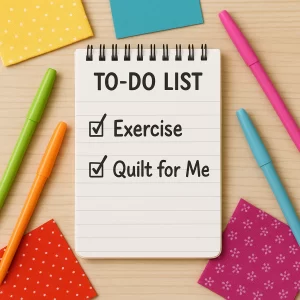 pens fabric and to do list