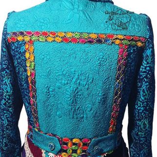 Gallery of work back flower power quilted garment garments and more